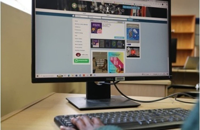 representative image of a person applying for Library card online, in Cape Town