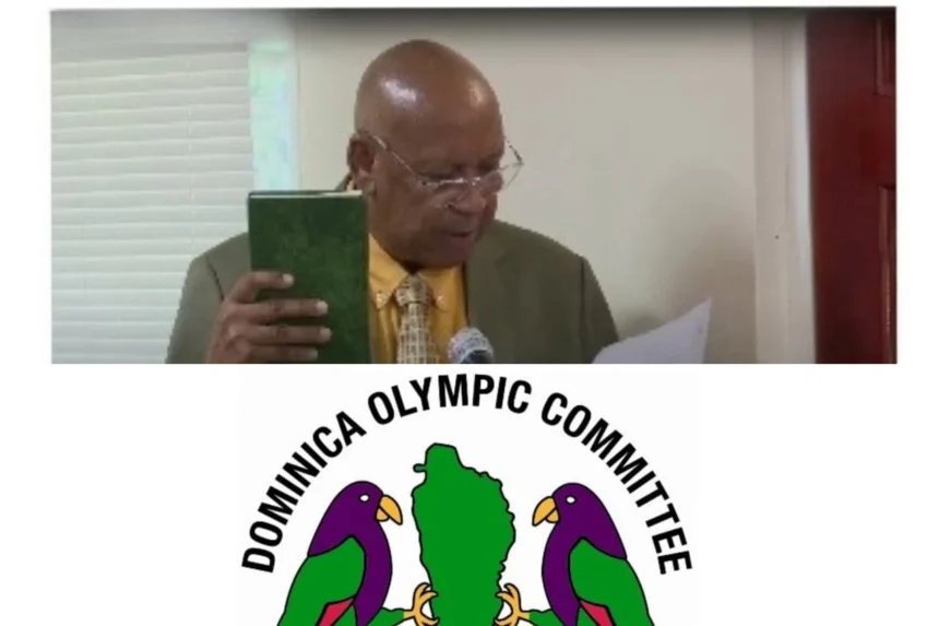 President Billy Doctrove, sworn in as new executive of Dominica Olympic Committee