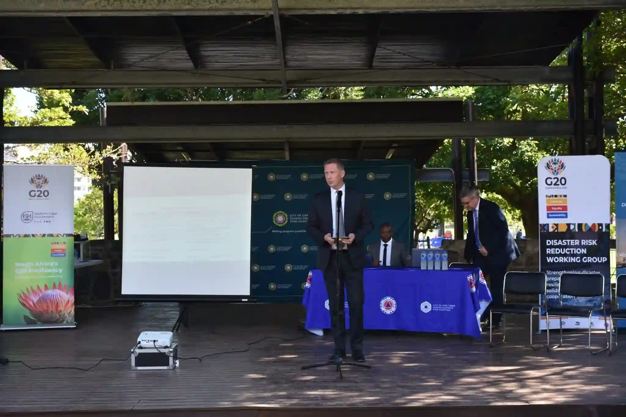 Alderman JP Smith at G20 DRR working group event in Cape Town