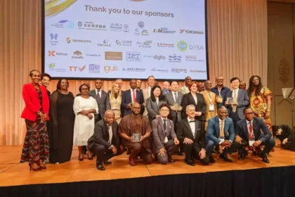 Kenya Ports Authority team while receiving 2025 IAPH Sustainability Award