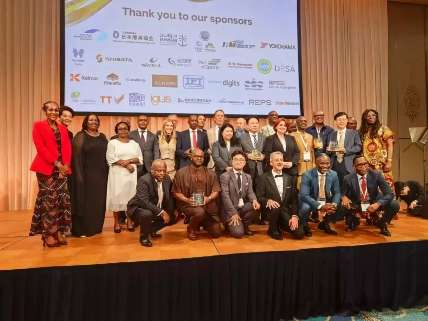 Kenya Ports Authority team while receiving 2025 IAPH Sustainability Award