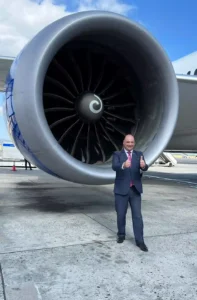 Alderman James Vos at Cape Town International Airport 