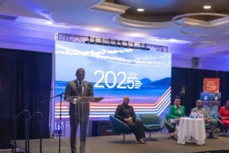 Prime Minister Dr. Terrance Drew at 2025 Caribbean Regional Compliance Association Conference in St. Kitts and Nevis