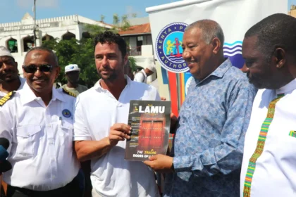 MV SH Diana arrives at Lamu Port, Kenya