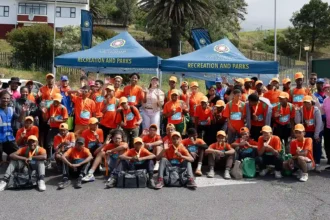 Councillor Francine Higham with Hiking team, Cape Town
