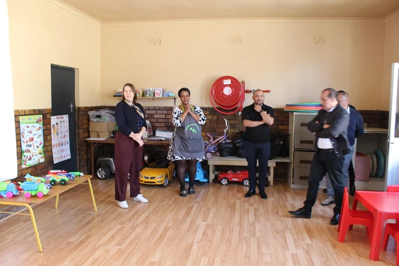 Councillor Francine Higham at ECD centre in Cape Town