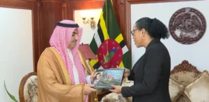 Dominica President Sylvanie Burton welcomed first Saudi Arabia Ambassador Abdullah Al-Sahani