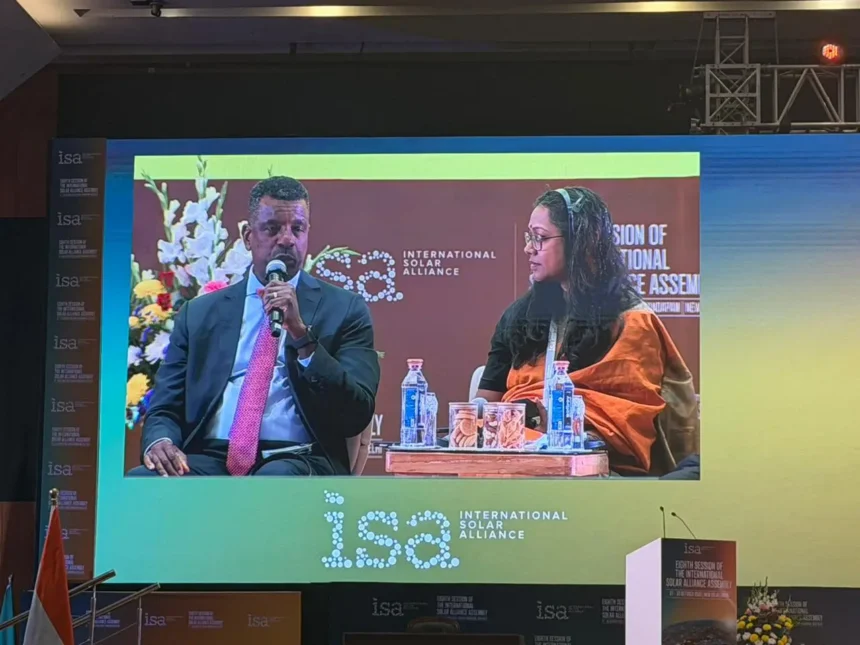 Dominica Foreign Affairs Minister Vince Henderson at SIDS Platform during ISA 2025