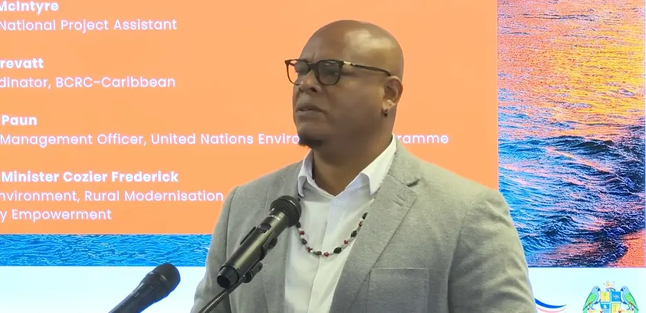 Dominica Environment Minister Cozier Frederick