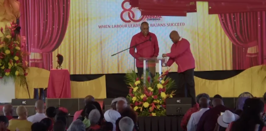 Prime Minister Roosevelt Skerrit in Barbados at LP's Annual Conference