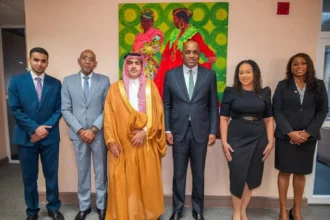 Dominica Officials with Saudi Arabia Ambassador Abdullah Al-Saihani