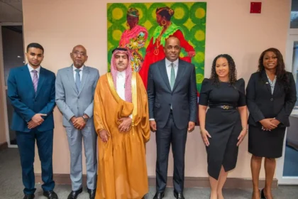 Dominica Officials with Saudi Arabia Ambassador Abdullah Al-Saihani
