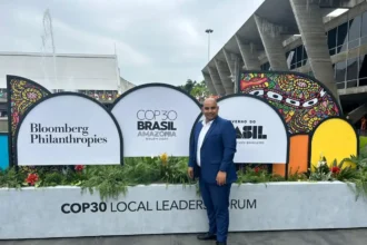 Deputy Mayor Eddie Andrews of Cape Town at C40 World Mayors Summit in Rio de Janeiro, Brazil