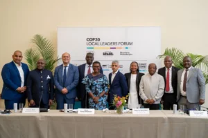 Deputy Mayor Eddie Andrews of Cape Town with his team at C40 World Mayors Summit in Rio de Janeiro, Brazil