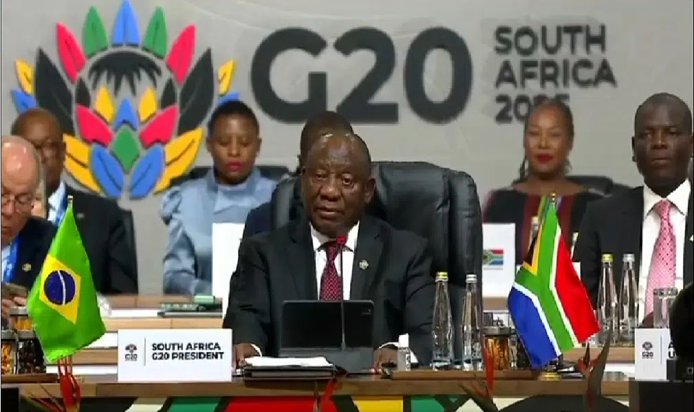 President Cyril Ramaphosa at G20 South Africa Summit in Johannesburg