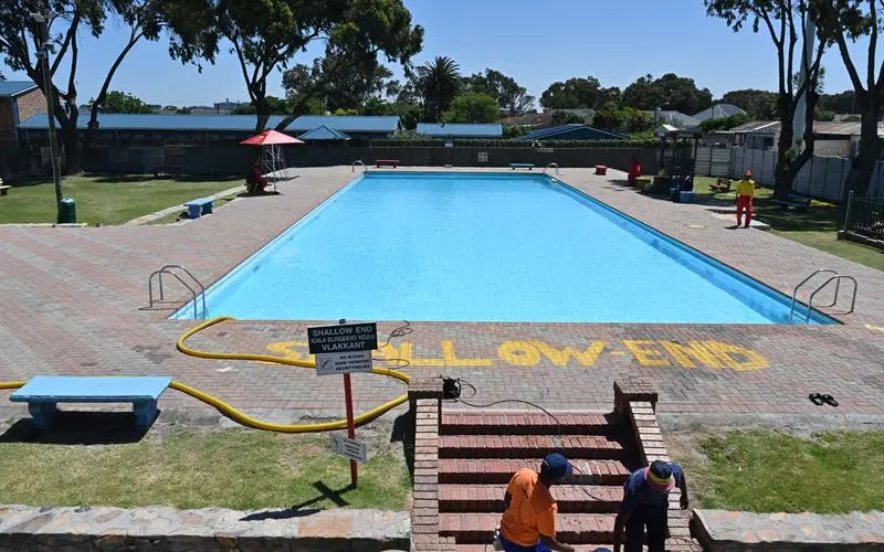Cape Town, Langa Swimming Pool re-opened for summer season