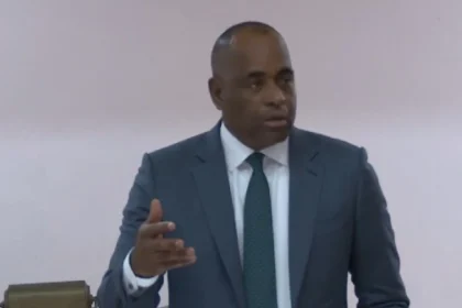 PM Roosevelt Skerrit at 11th parliament session in Dominica