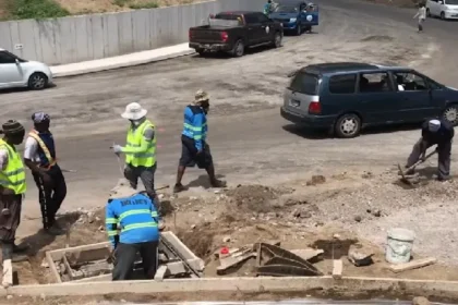 St. Peter's Main Road in St. Kitts and Nevis