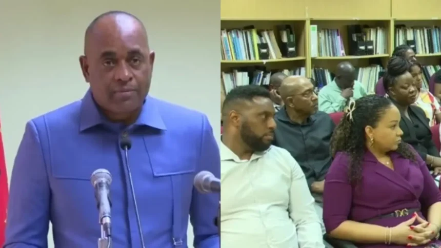 PM Roosevelt Skerrit at Press Conference