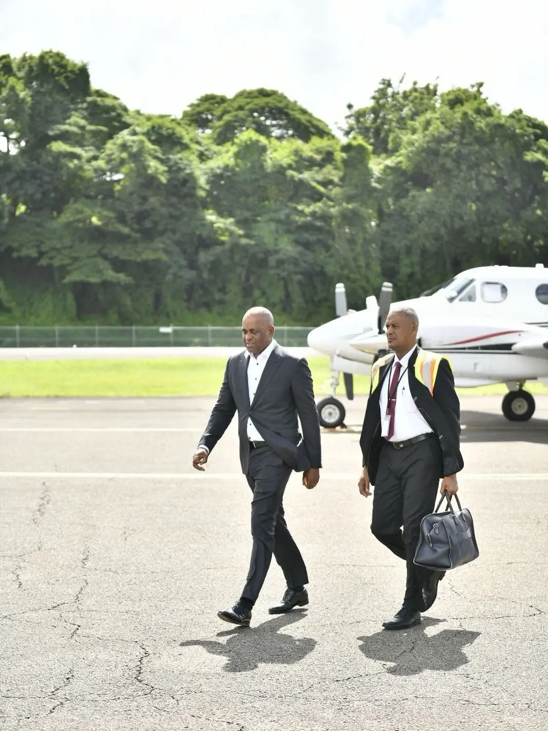 Prime Minister Roosevelt Skerrit in Saint Lucia