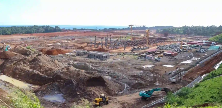 Dominica International Airport construction work