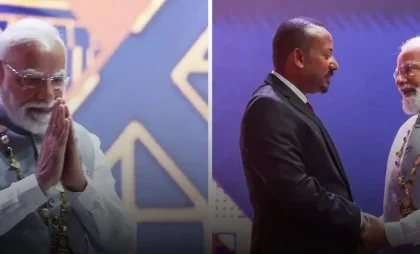 Ethiopia honours PM Modi of India