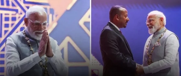 Ethiopia honours PM Modi of India