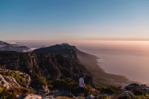 Table Mountain Hiking Site at Cape Town