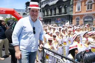 Mayor Geordin Hill-Lewis at Tweede Nuwe Jaar event in Cape Town