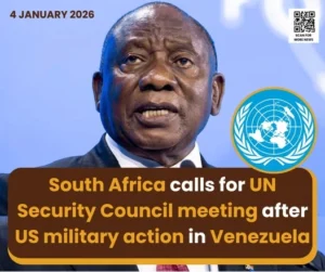 South Africa calls on United Nations 