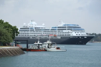 MV Azamara docks at Port of Mombasa in Kenya