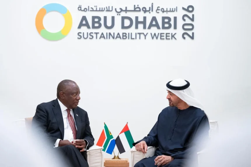 President Cyril Ramaphosa at Abu Dhabi Sustainable Week 2026 in UAE