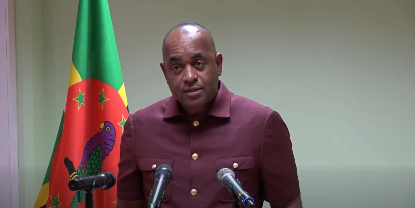 Prime Minister Roosevelt Skerrit during 2026 Press Conference in Dominica