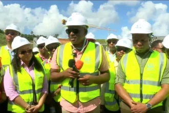 PM Skerrit on International Airport Construction site visit in Dominica