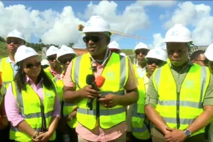 PM Skerrit on International Airport Construction site visit in Dominica