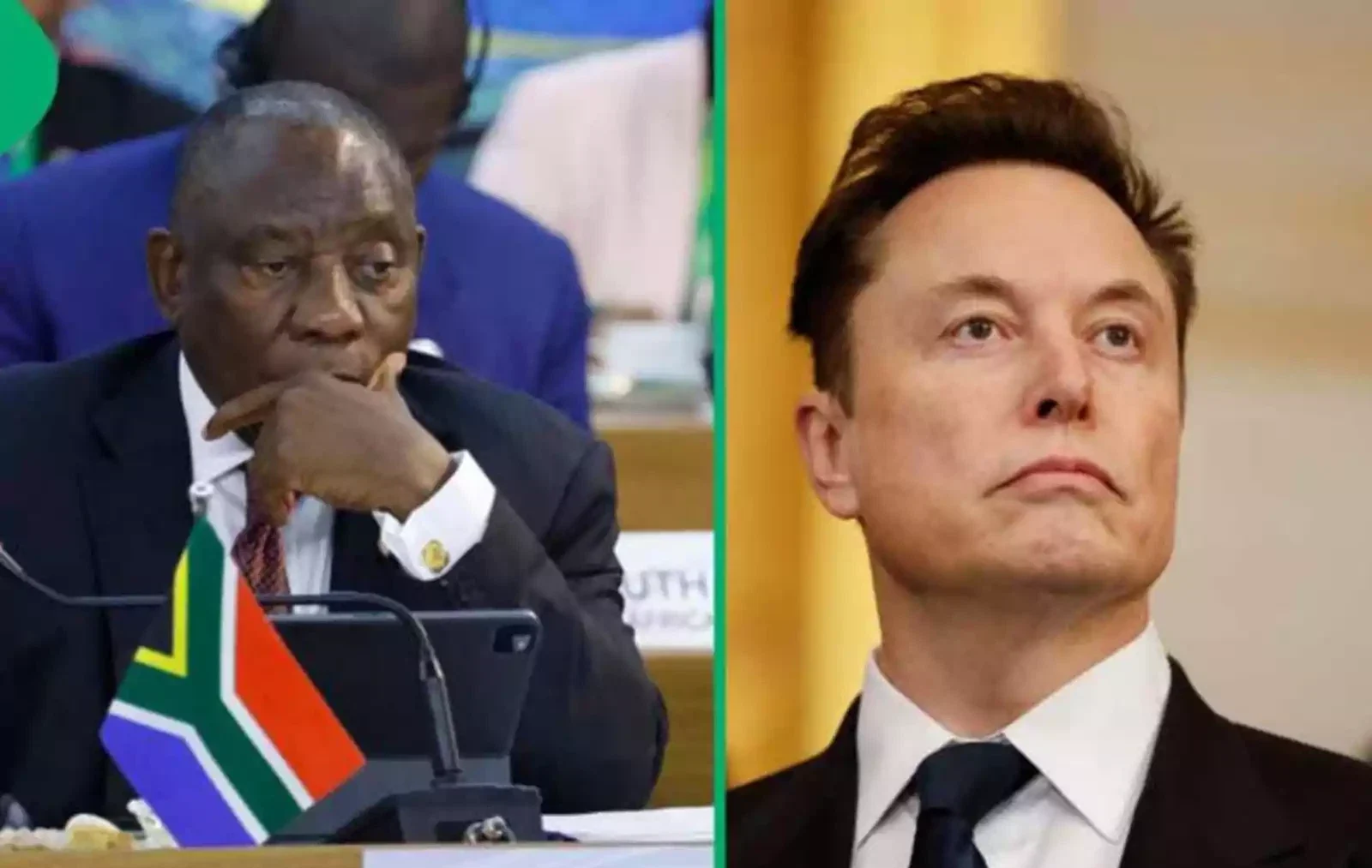Elon Musk and South Africa President