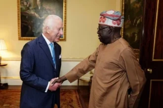 President Bola Ahmed Tinubu of Nigeria with King Charles III of United Kingdom