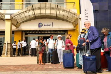 Passengers arrived in Crystal Symphony at Port of Mombasa, Kenya