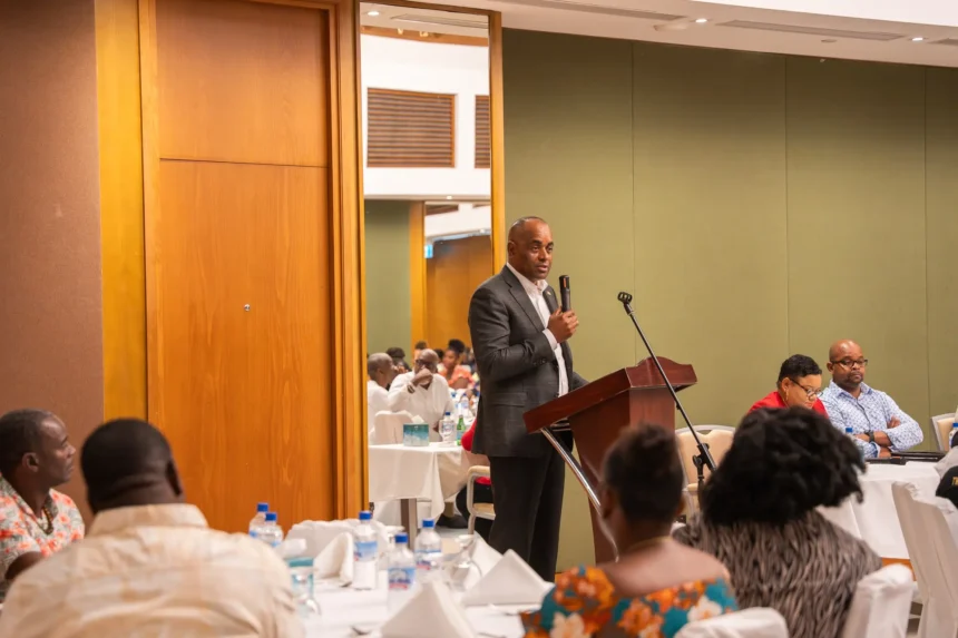 Prime Minister Roosevelt Skerrit during engagements in Dominica