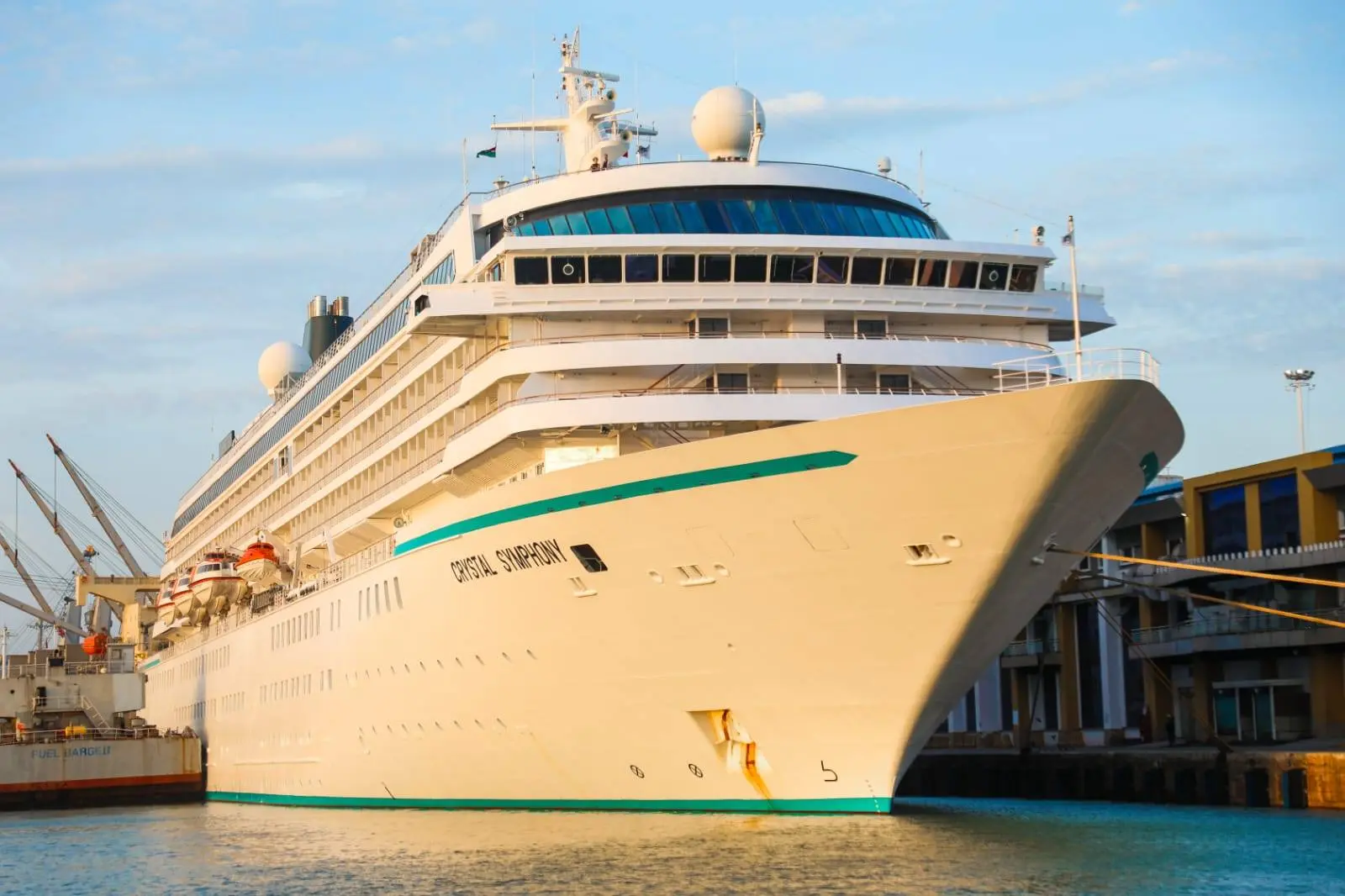 Cruise Ship Crystal Symphony at Port of Mombasa, Kenya