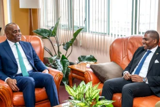 Prime Minister Roosevelt Skerrit with CARICOM Chairman Dr. Terrance Drew