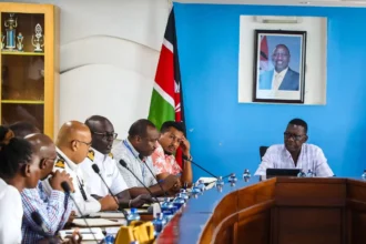 Kenya Roads and Transport team in the meeting