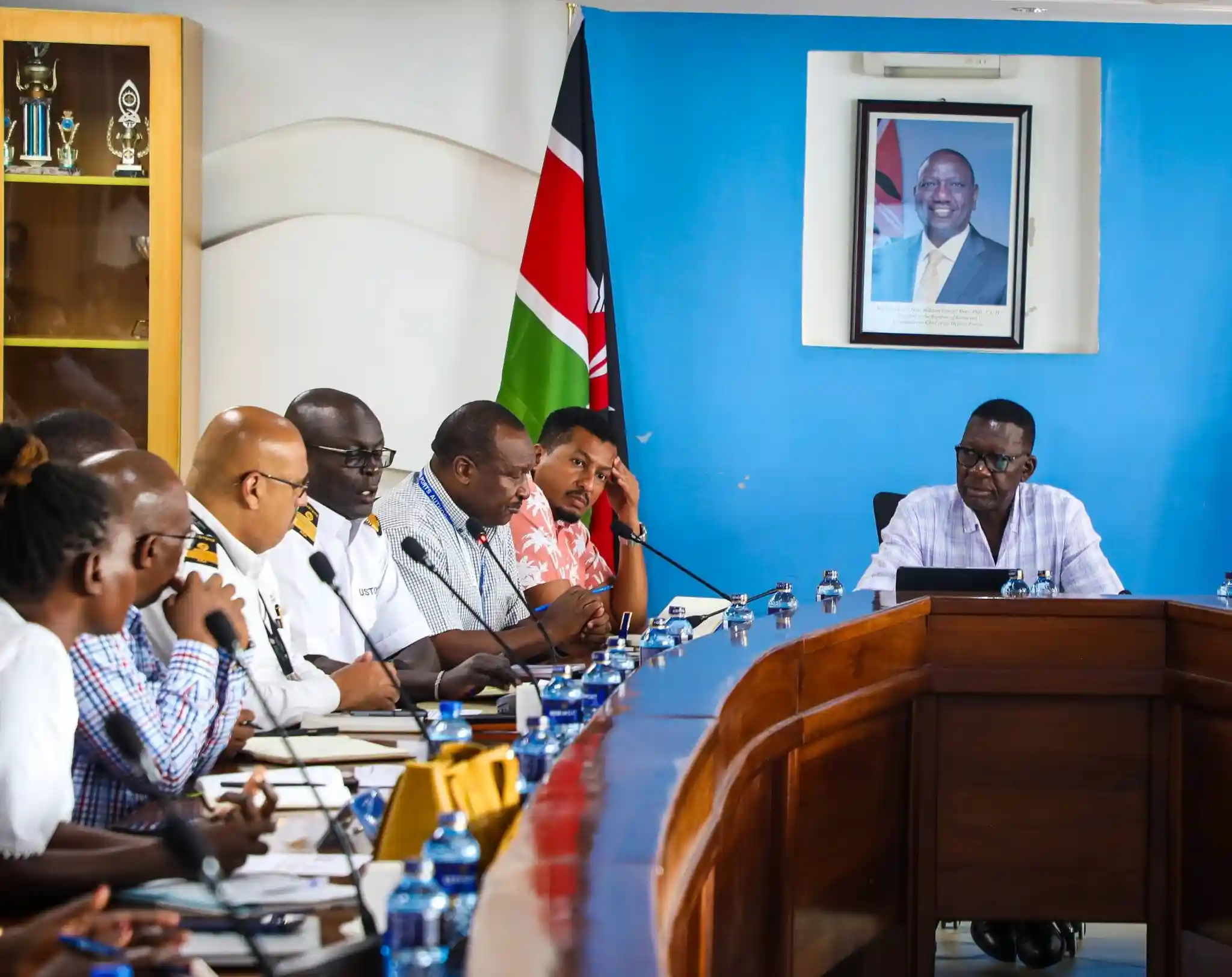 Kenya Roads and Transport team in the meeting