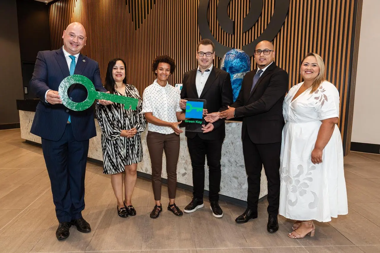 Cape Town while receiving the Green Key Award