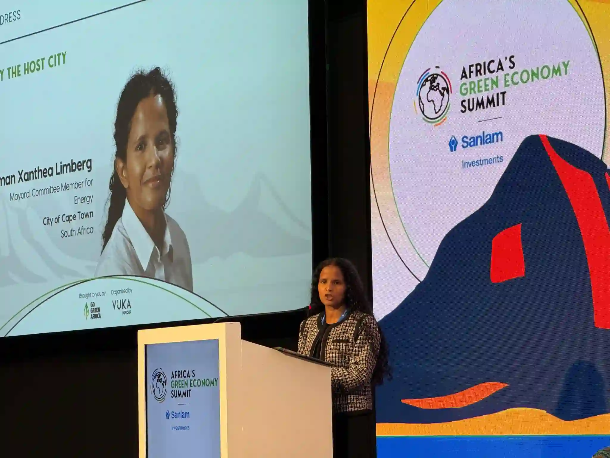 Alderman Xanthea Limberg at Africa's Green Economy Summit