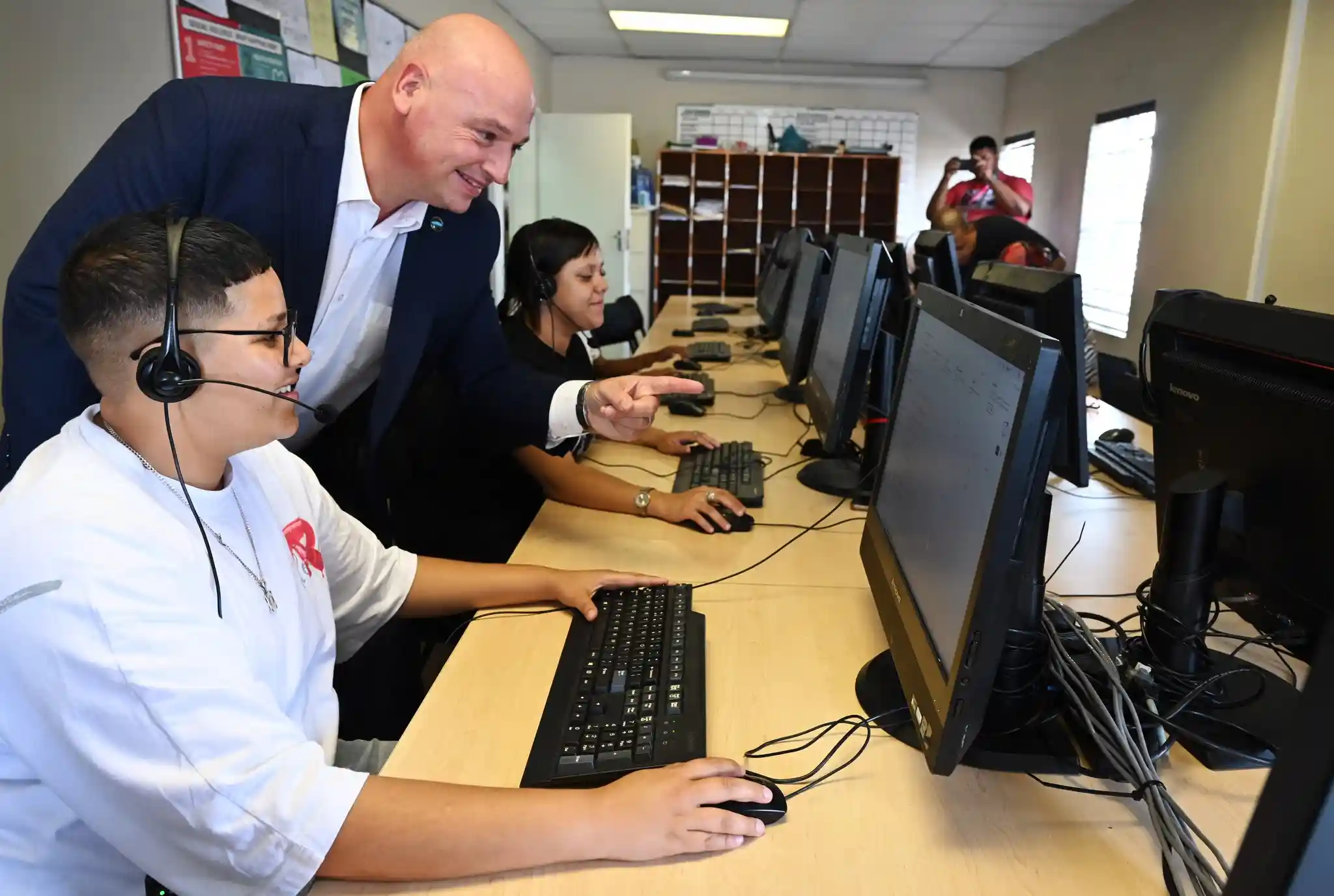Alderman James Vos at CapeBPO, Cape Town