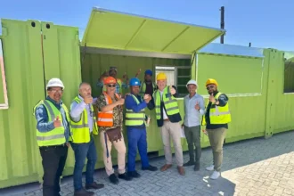 Alderman James Vos with Vendors to participate in Wallacedene Container Market