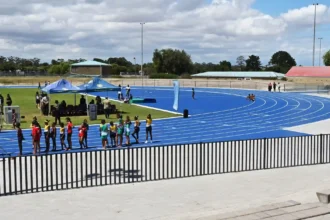 Wesfleur Athletics Stadium in Atlantis, Cape Town