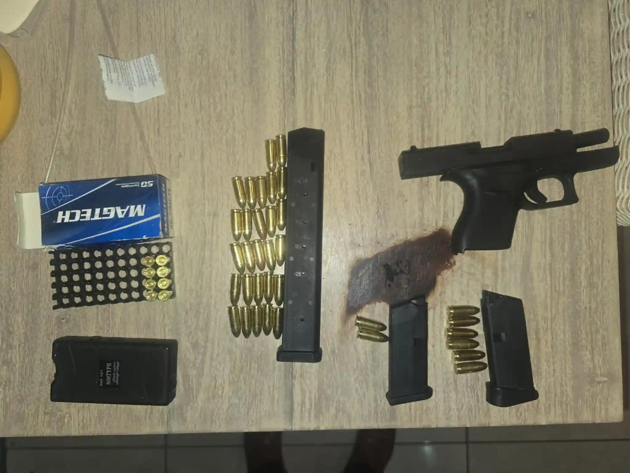 Arms and weapons recovered during investigation in Cape Town