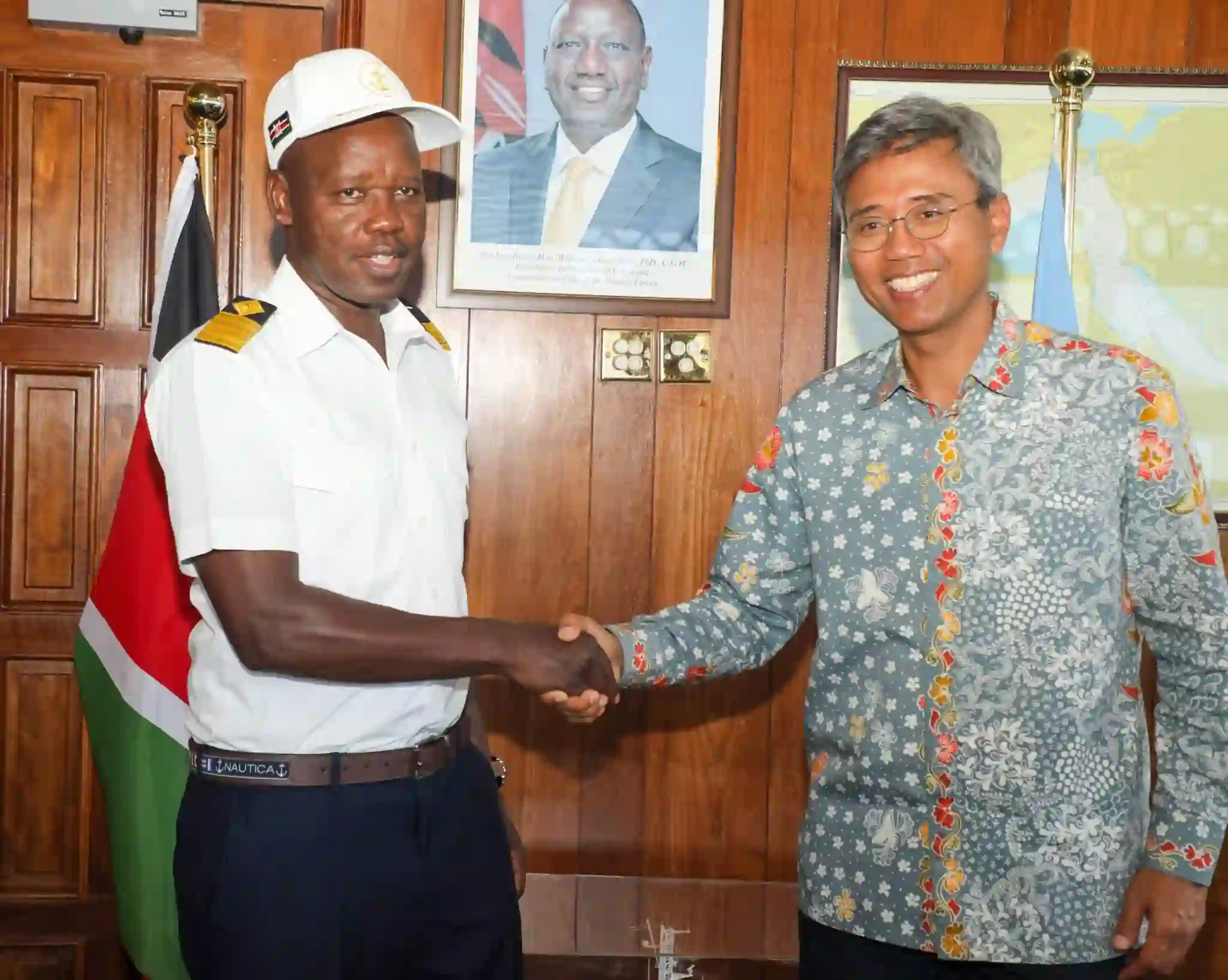 Kenya Ports Authority MD Capt. Ruto with Ambassador of Indonesia – Witjaksono Adji
